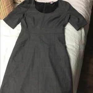 J Crew Gray Super 120s Wool Dress